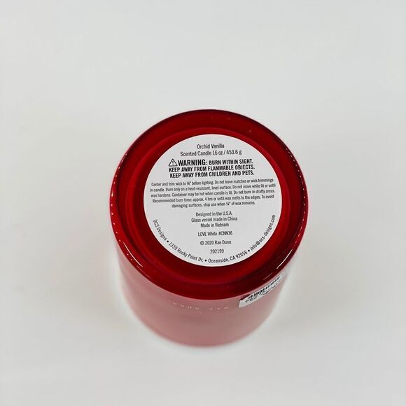Rae Dunn Glass Red Love Candle - Picture 4 of 7